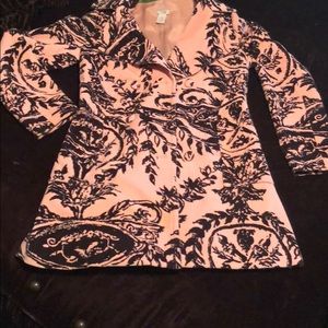 Velvet pink and dark brown black jacket